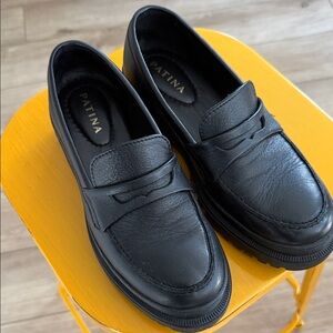 Black Leather Women’s Loafers